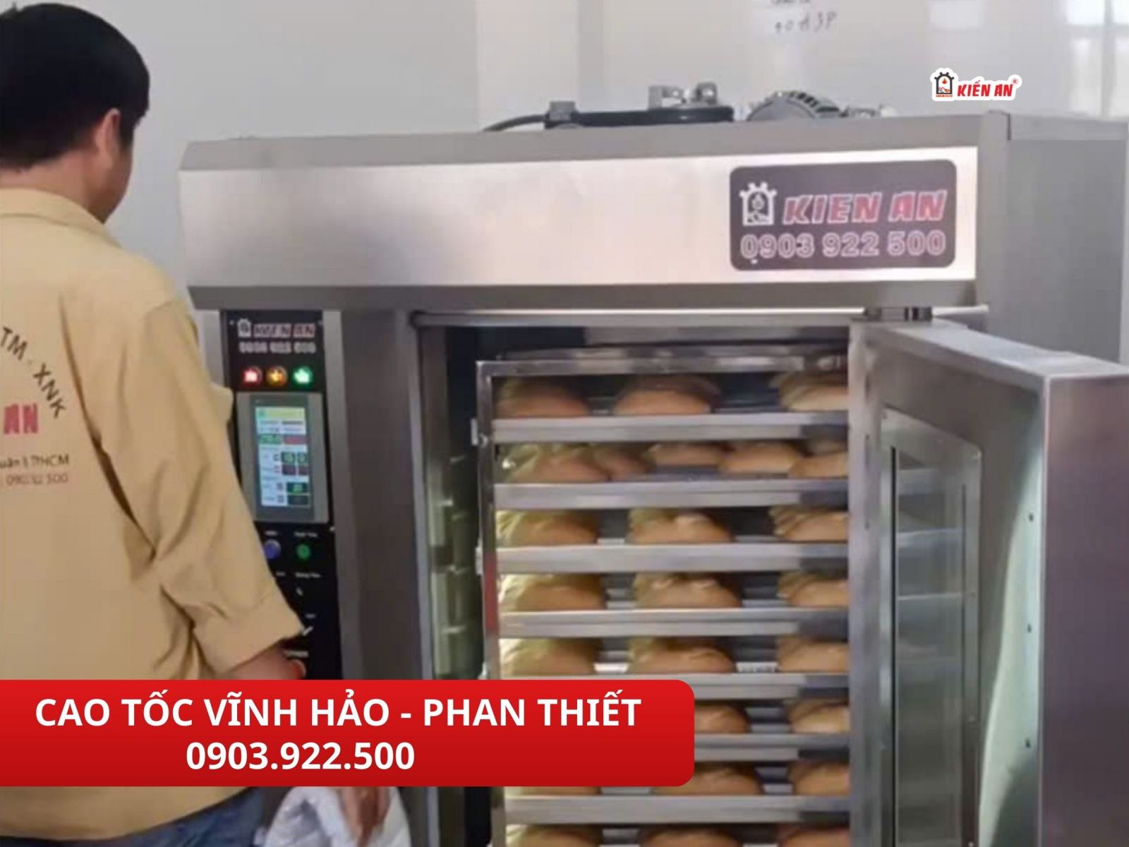 Kỹ thuật viên Kiến An đến tận nơi lắp đặt và ra bánh